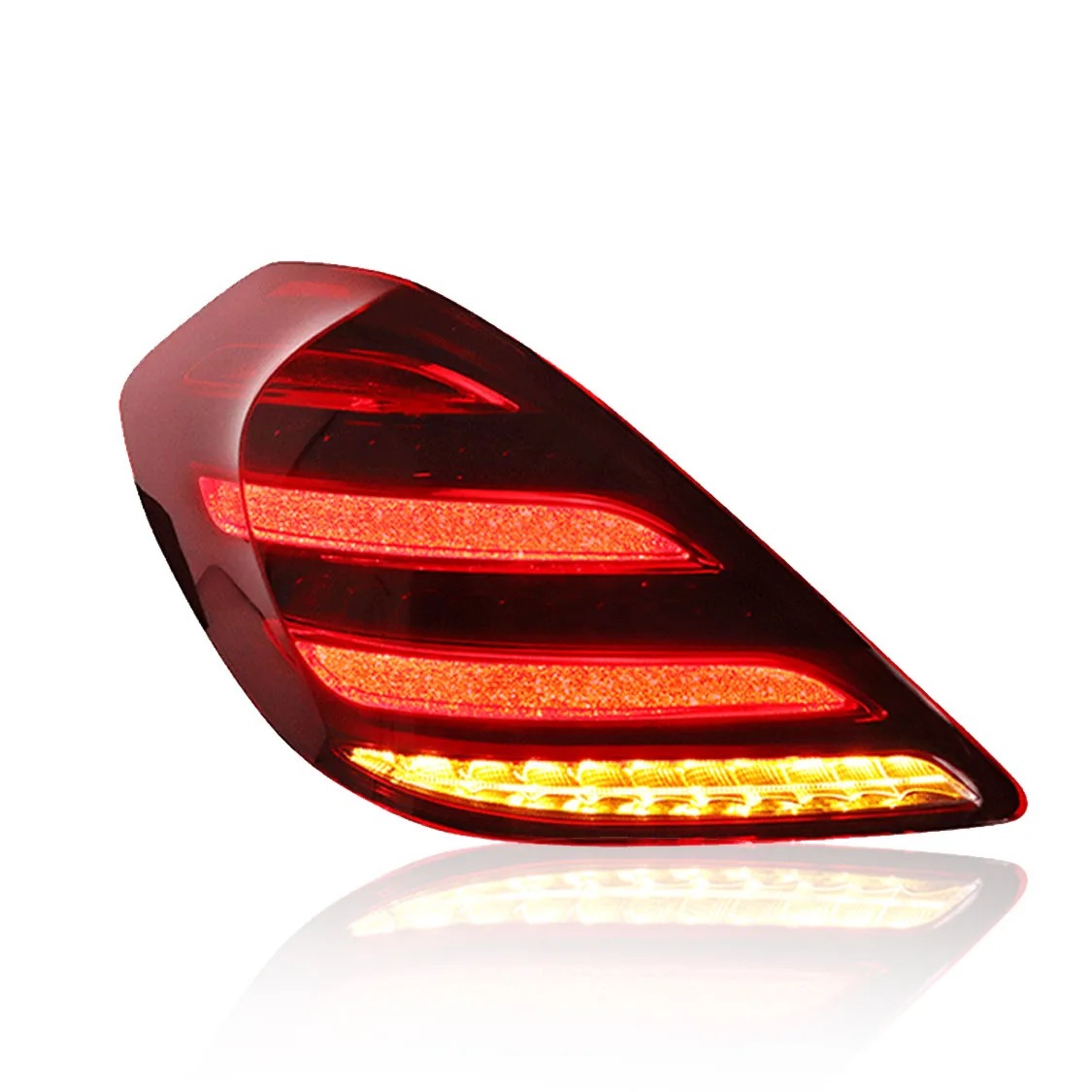 Upgrade  Full LED Flow Dynamic Rear Tail Lamp Light Assembly for  S Class W222 2017 High Quality 6000k Color
